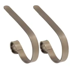 Original MantleClip&reg; Brushed Nickel Stocking Holders, 2ct.