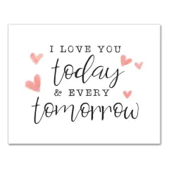 Today And Every Tomorrow 11" x 14" Canvas Wall Art