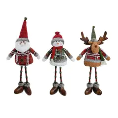 Santa's Workshop 17.5" Xmas Time Sitters Set