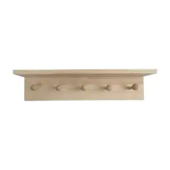 15.5" Pinewood Peg Shelf by Make Market&reg;