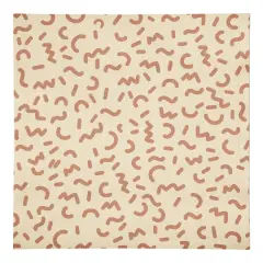 Funky Squiggles 10" x 10"Cotton Twill Napkin