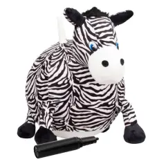 Hedstrom 18" Zebra Plush Hopper Ball With Pump