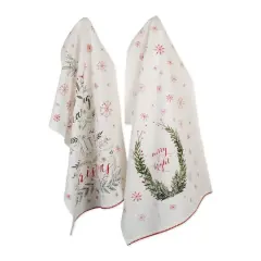 DII&reg; Noel Printed Dishtowel Set