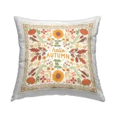 Stupell Industries Hello Autumn Pattern Outdoor Printed Pillow