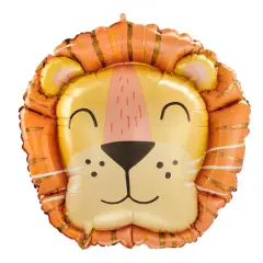 SuperShape&trade; 28" Get Wild Lion Head Foil Balloon