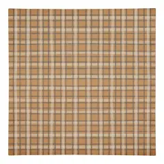 Orange Multi Plaid Cotton Twill Napkin
