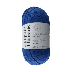Classic Cotton Big Ball&trade; Solid Yarn by Loops & Threads&reg; Royal Blue