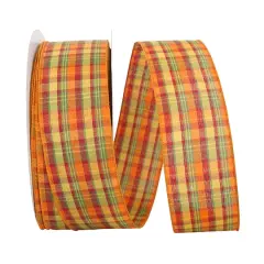 Reliant 50yd. Wire Edge Planters Plaid Ribbon