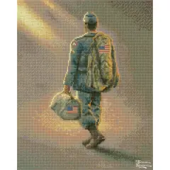 Diamond Dotz&reg; Intermediate Level Thomas Kinkade Heading Home Diamond Painting Kit