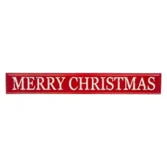 Glitzhome&reg; 45.75" Merry Christmas Metal Wall Sign