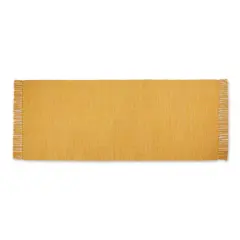 DII&reg; 2-Tone Ribbed Rug, 2.5ft. x 6ft. Honey Gold/Off White
