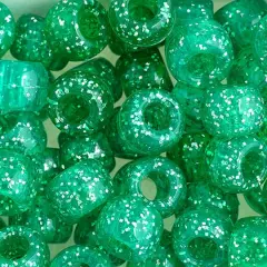 John Bead 9mm Sparkle Pony Beads, 1,000ct. Emerald