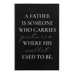 Stupell Industries Pictures Where Wallet Used To Be Father Wall Plaque Art