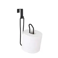 SunnyPoint Over the Tank Toilet Paper Holder Black