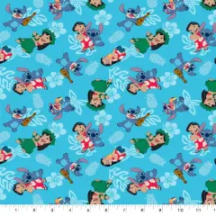 Disney&reg; Lilo & Stitch Flowers Cotton Fabric