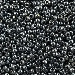 John Bead 11/0 Miyuki Glass Seed Beads, 13g Gunmetal