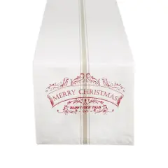 DII&reg; 108" Merry Christmas Printed Table Runner