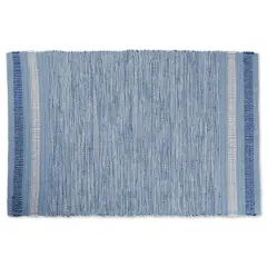 DII&reg; Variegated Blue Recycled Yarn Rug, 2ft. x 3ft.