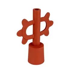 Hello Honey&reg; 12.25" Terra-Cotta Color Scalloped Taper Candle Holder