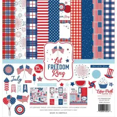 Echo Park&trade; Paper Co. Let Freedom Ring Paper Craft Collection Kit, 12" x 12"