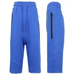 Galaxy by Harvic Lounge Tech Men's Jogger Shorts Royal