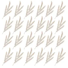 Champagne Gold Glittered Fern Spray, 24ct.