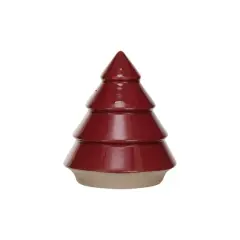 Hello Honey&reg; 5" Red Decorative Unglazed Stoneware Tree