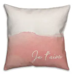 Je t'aime Throw Pillow