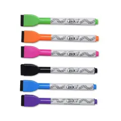 6 Color Magnetic Dry Erase Markers by B2C&trade;
