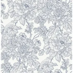 NuWallpaper Blue Sudbury Peel & Stick Wallpaper