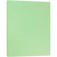 JAM Paper Matte 8.5'' x 11'' 28lb. Paper, 50 Sheets Mint Green