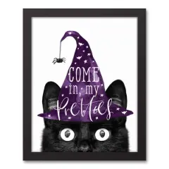 Come in my Pretties 11" x 14" Black Framed Canvas