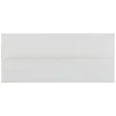 JAM Paper 4.12" x 9.5" Bright White Laid Strathmore Business Envelopes, 50ct.