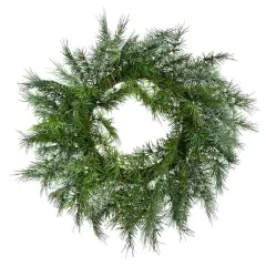 23" Green Woolsey Pine Christmas Wreath