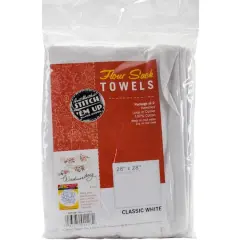 Aunt Martha's&reg; White Stitch 'Em Up Flour Sack Towels