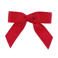 JAM Paper 2.5" Grosgrain Twist Tie Bows, 100ct. Cranberry