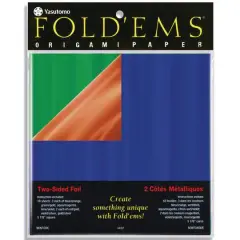 Yasutomo 6'' Two-Sided Foil Origami Pack, 18 Sheets