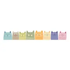 Crearreda Mulitcolor Cats Wall Decal Set