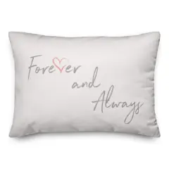 Forever and Always Throw Pillow