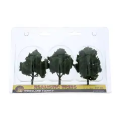 Woodland Scenics&reg; 4'' Medium Green Ready Made Realistic Trees