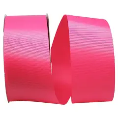The Ribbon Roll 2.25" x 50yd. Grosgrain Allure Solid Ribbon Shocking Pink