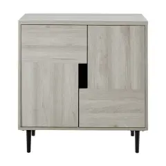 Walker Edison Birch/Magenta Interior Modern Accent Cabinet