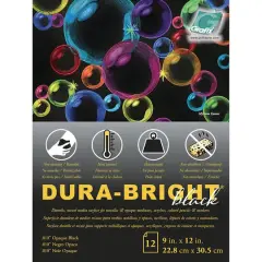 Grafix&reg; Dura-Bright&reg; Black Film Pad, 9" x 12"