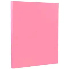 JAM Paper Brite Hue 8.5" x 11" 24lb. Paper Pack, 100 Sheets Ultra Pink