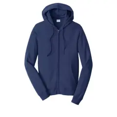 Port & Company&reg; Fan Favorite Fleece Full-Zip Hooded Sweatshirt Team Navy