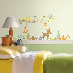 RoomMates Woodland Fox & Friends Peel & Stick Wall Decals
