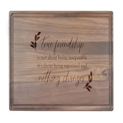True Friendship 17" x 11" Walnut Cutting Board