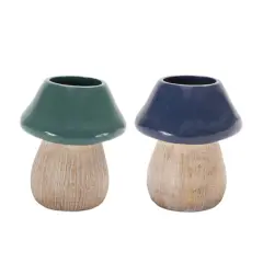 5.5" Garden Mushroom Planter Set