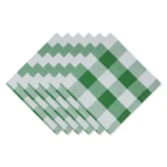 DII&reg; Buffalo Check Oversized Napkin, 6ct. Shamrock Green/White