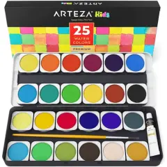 Arteza&reg; 25 Color Kids Watercolor Kit